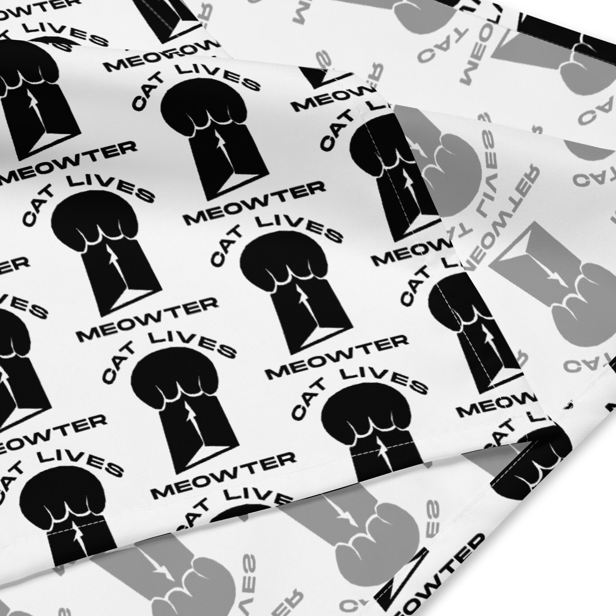 Cat Lives Meowter - All-over print bandana - Image 4