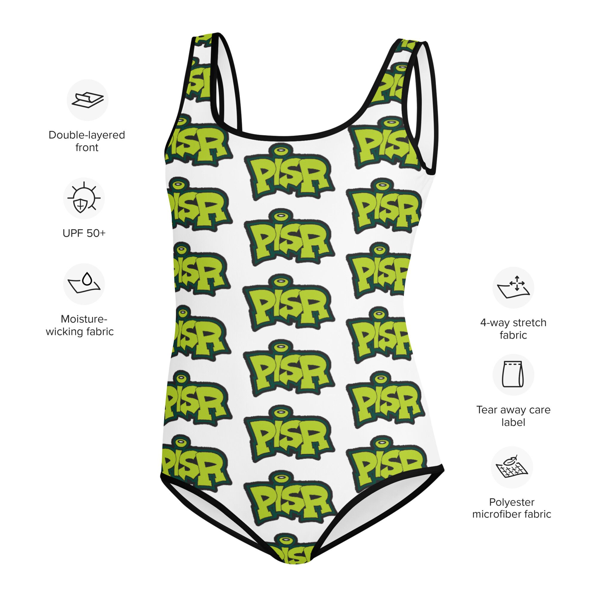 PISR Logo - Print Youth Swimsuit - Image 2